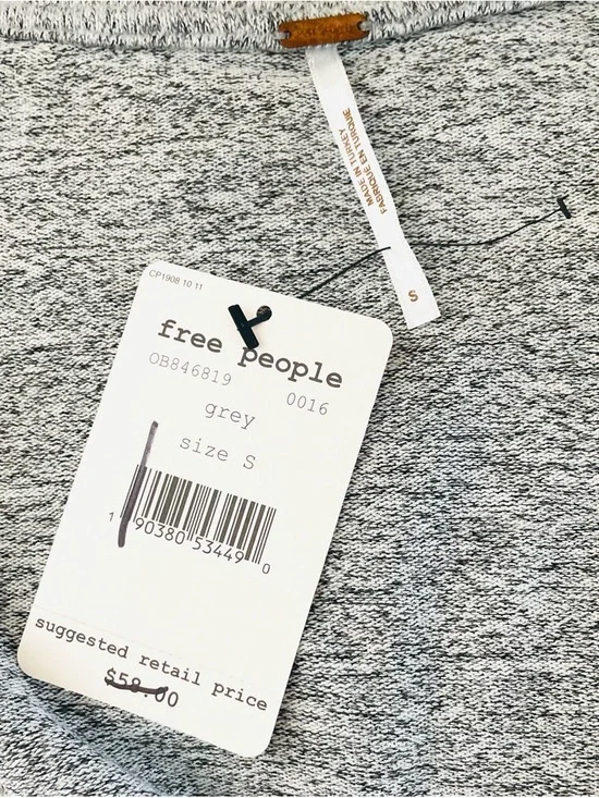 NWT Free People Twist-Front Top Size S - Picture 3 of 5